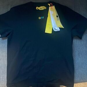 Off white swim shorts and brand new never worn shirt